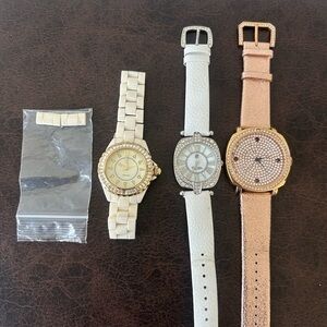 Victoria Wieck Joan Boyce Adrienne Arpel  Elegant Watch Trio Ceramic Ste…